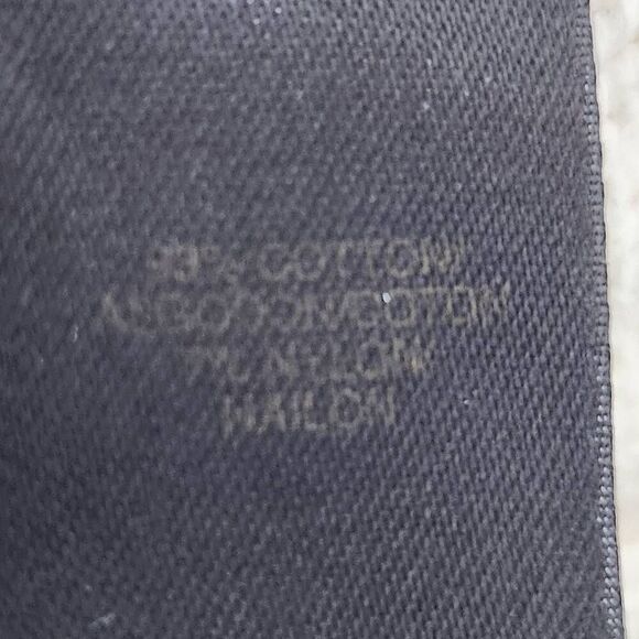 Liz Claiborne white knit zip front sweater jacket cardigan collar pocket medium - Picture 8 of 9